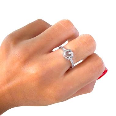 Bague Chopard Happy Diamonds Or Blanc 18ct 30 Brillants 0.21ct