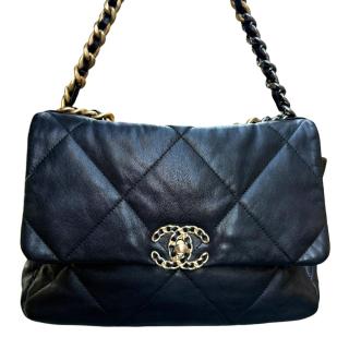 Grand Sac Chanel 19 Noir & Metal Dore