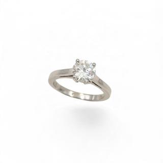 Bague Or Blanc 18 Ct Diamant