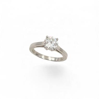Bague Or Blanc 18 Ct Diamant