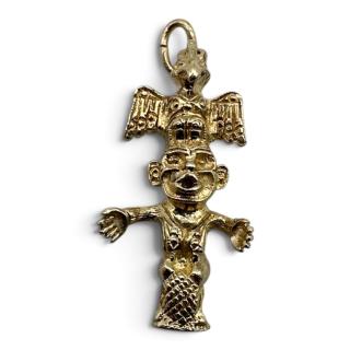 PENDENTIF AMÉRINDIEN OR 10 Ct