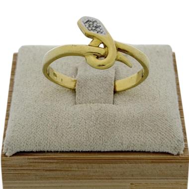 BAGUE OR 18CT ET DIAMANTS
