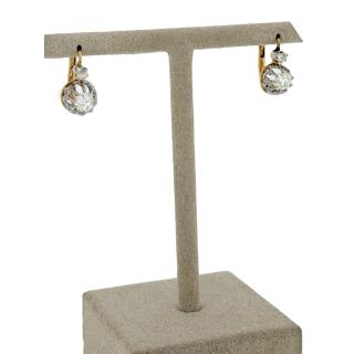 BOUCLES D'OREILLES OR 18CT ET DIAMANTS