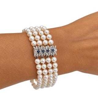 Bracelet Or Blanc 14&18 Ct