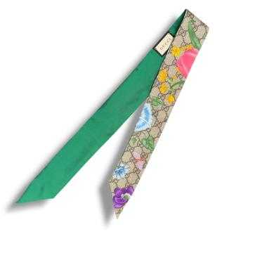 Gucci Ruban en soie GG Flora