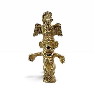 PENDENTIF AMÉRINDIEN OR 10 Ct