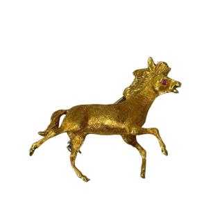 BRCOHE CHEVAL OR 18CTS 11GRS