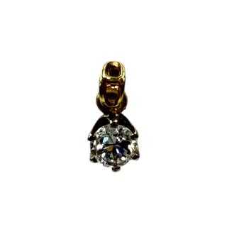 PENDENTIF EN OR JAUNE 18CTS AVEC 1 DIAMANT 0.15CTS