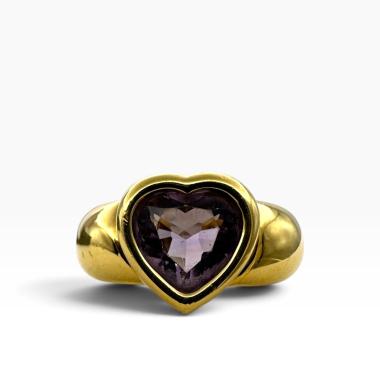 Piaget Bague Coeur Améthyste Or 18 Ct