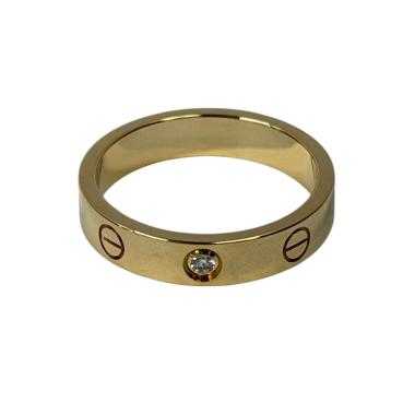 BAGUE CARTIER OR JAUNE FULLSET 1 DIAMANT
