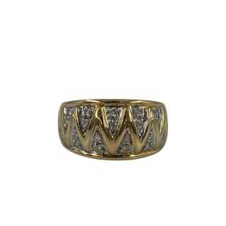 Bague en or avec 22 diamants