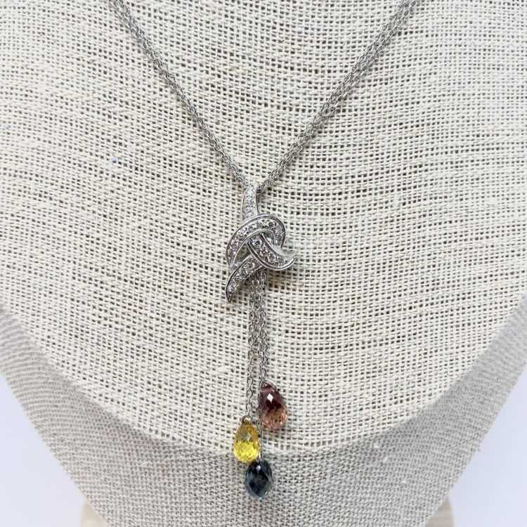 Collier en Or blanc et Diamants