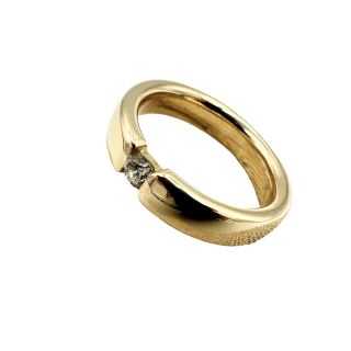 Bague en Or Jaune et Diamant