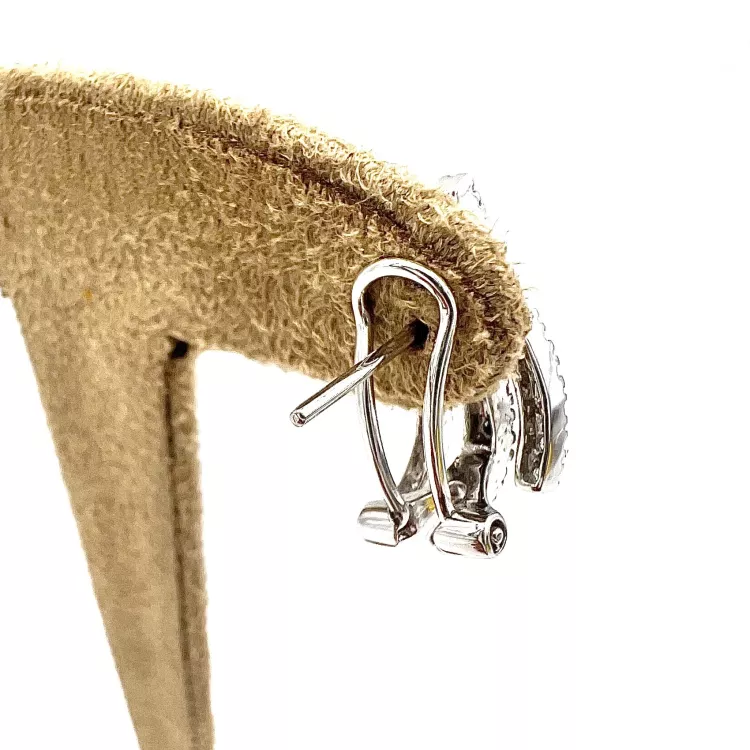 Boucle d'oreille Or Blanc