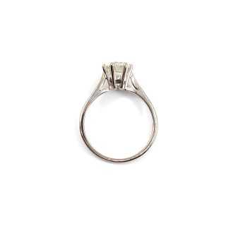 Solitaire Or Gris 18k Diamant 1.07 Ct