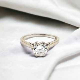 Solitaire Or Gris 18k Diamant 1.07 Ct