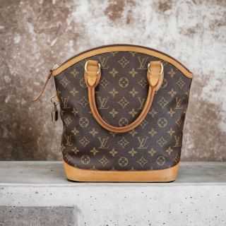 Vintage 2006 Louis Vuitton Lockit PM Monogram Canvas/Leather Handbag Brown/ Tan