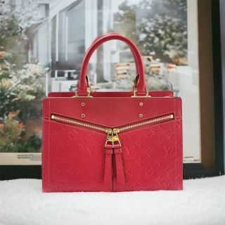 Louis Vuitton Red Monogram Empreinte Sully PM 