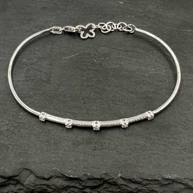 Bracelet Or Blanc et Diamants