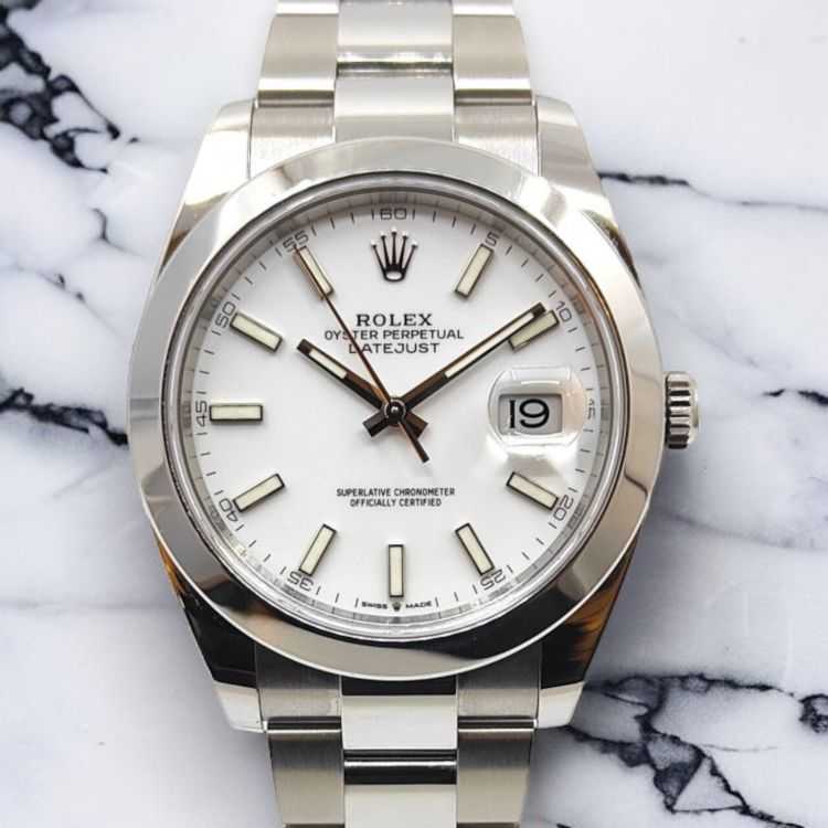 Rolex DateJust 41 White Dial