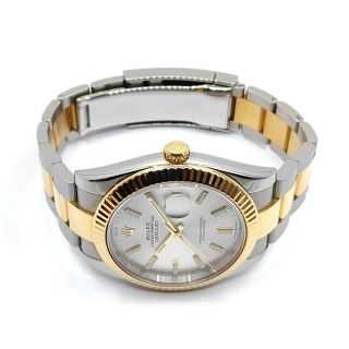 Rolex DateJust 41 Two Tone Silver Dial
