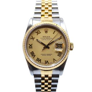 Rolex DateJust 36 Two Tone Champagne Dial