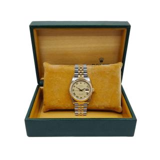 Rolex DateJust 36 Two Tone Champagne Dial
