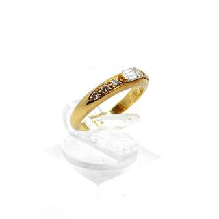 Bague Cartier Vintage Or Jaune 18k & Diamants