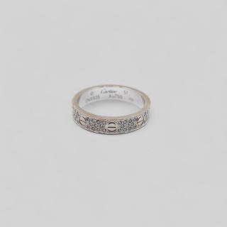 Alliance Cartier Love Pavé Or Gris 18k