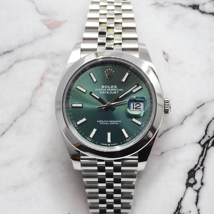 Rolex DateJust 41 Green Mint Dial