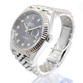 Rolex DateJust 41 Diamond Rhodium Dial