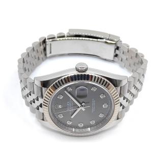 Rolex DateJust 41 Diamond Rhodium Dial