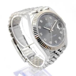 Rolex DateJust 41 Diamond Rhodium Dial