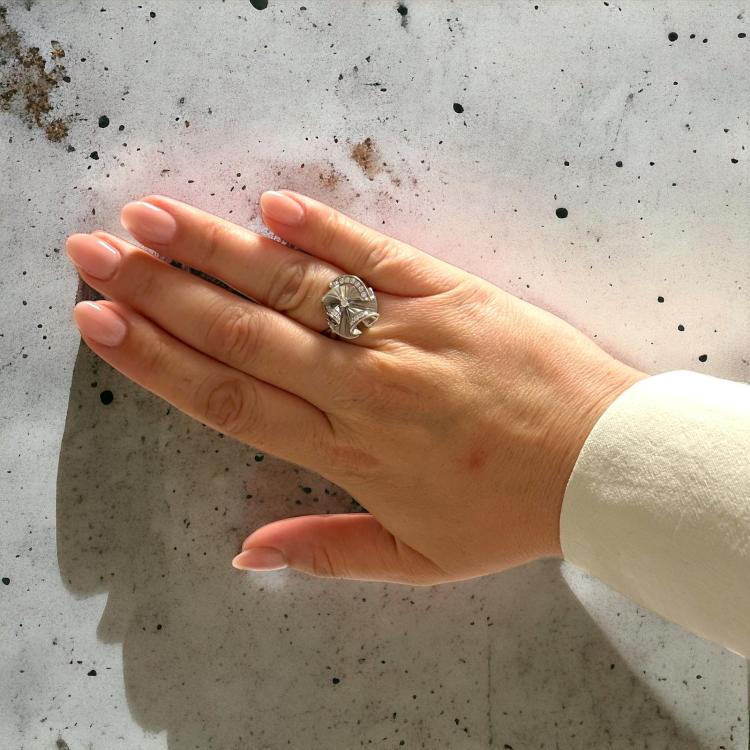 Bague Fleurs Diamants
