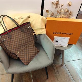 Sac à main Louis Vuitton Neverfull MM + Pochette