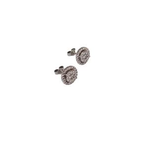 BOUCLES D'OREILLES OR 18K ET DIAMANTS