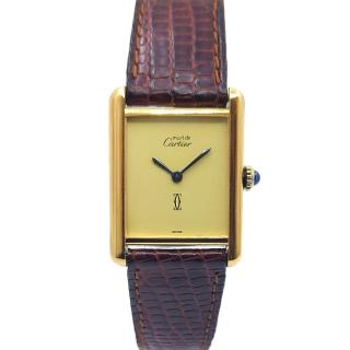 Cartier Tank Vermeil Manual Cream Dial