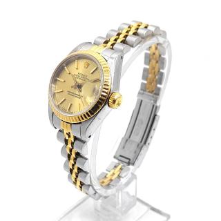 Rolex Lady DateJust 26 Two Tone Champagne Dial