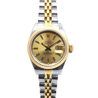 Rolex Lady DateJust 26 Two Tone Champagne Dial