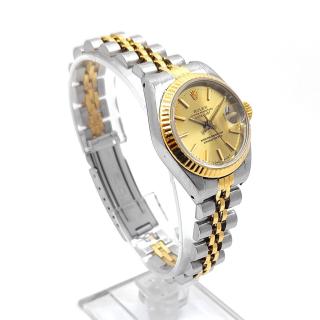 Rolex Lady DateJust 26 Two Tone Champagne Dial