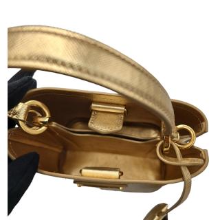 Sac Panier Prada Gold