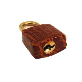 Sac à main Hermès 32 Crocodile Cognac
