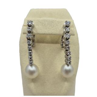 Boucles D'Oreilles Or Blanc 18k