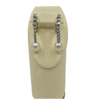 Boucles D'Oreilles Or Blanc 18k
