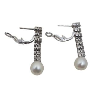 Boucles D'Oreilles Or Blanc 18k