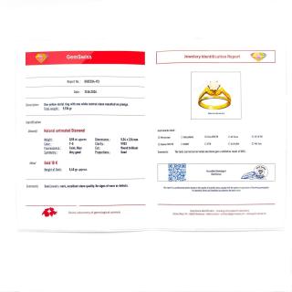 Solitaire Or Jaune 18k Diamant 0.55 Ct