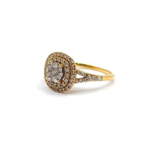 Bague Or Jaune 18k Diamant 0.80 Ct