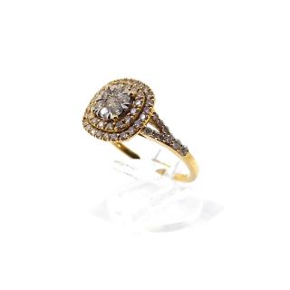 Bague Or Jaune 18k Diamants 0.80 Ct
