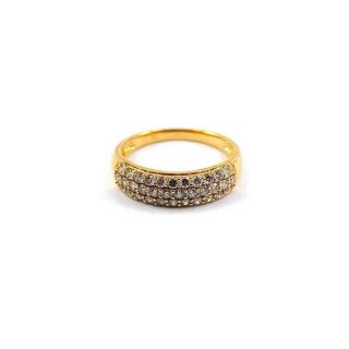 Bague Or Jaune 18k Diamant 0.75 Ct