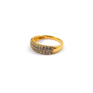 Bague Or Jaune 18k Diamant 0.75 Ct